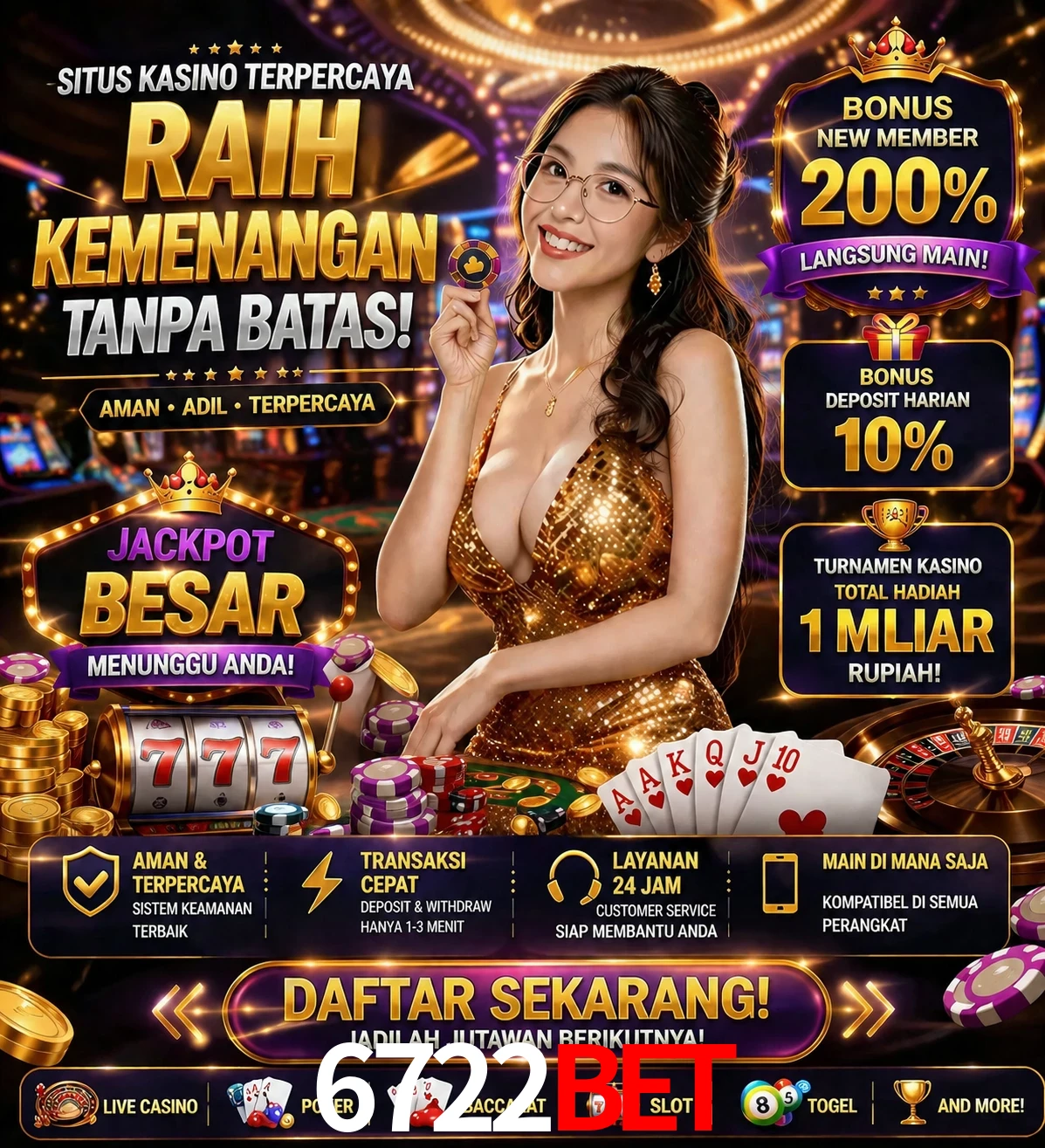 Roleta e blackjack 6722bet