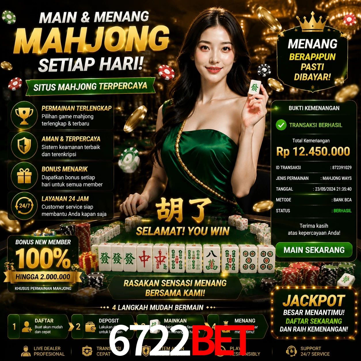 Ganhar e sacar na 6722bet